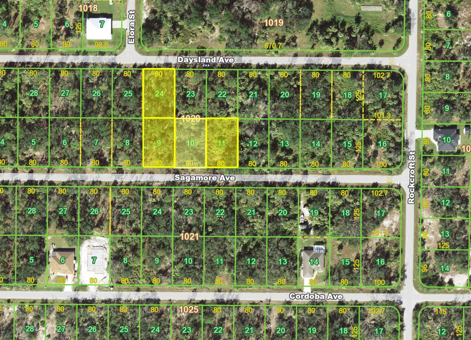 18402, 18410, 18394 Sagamore Ave And 18393 Daysland Ave, Port Charlotte, FL 33954